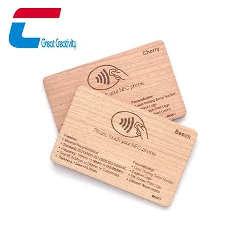 nfc wooden card|nfc business card printing.